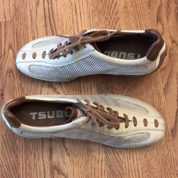 Wedge Leather & Mesh Sneakers - by Tsubo - Picture 2 of 9